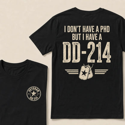 Veteran DD-214 Shirt For Men – Military Pride Graphic Tee For Retired Veterans