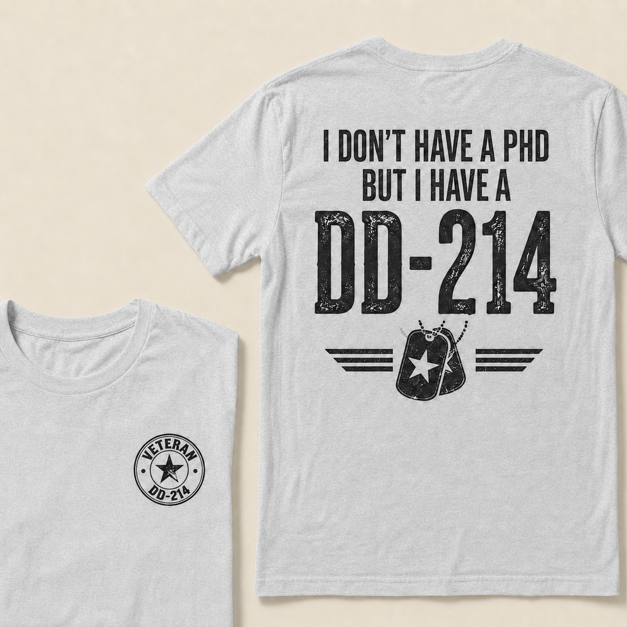 Veteran DD-214 Shirt For Men – Military Pride Graphic Tee For Retired Veterans