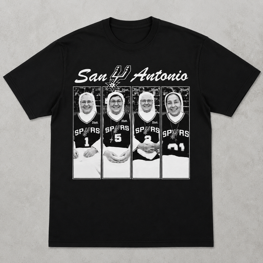 Holy Hoops San Antonio Shirt | Funny Basketball Nuns Graphic Tee | Spurs Fan Gift