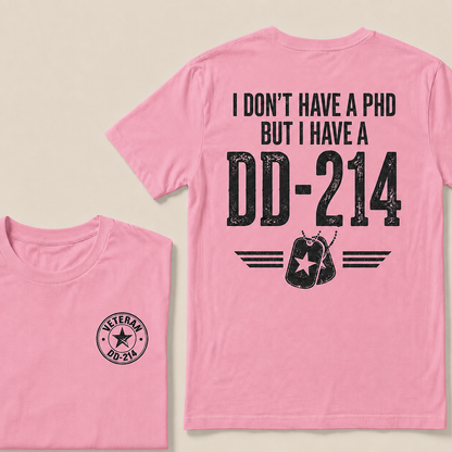 Veteran DD-214 Shirt For Men – Military Pride Graphic Tee For Retired Veterans