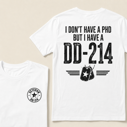 Veteran DD-214 Shirt For Men – Military Pride Graphic Tee For Retired Veterans